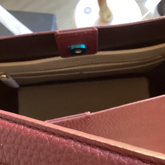 Elegant Burgundy Hobo Bag 
Leather - Picture 8 of 10